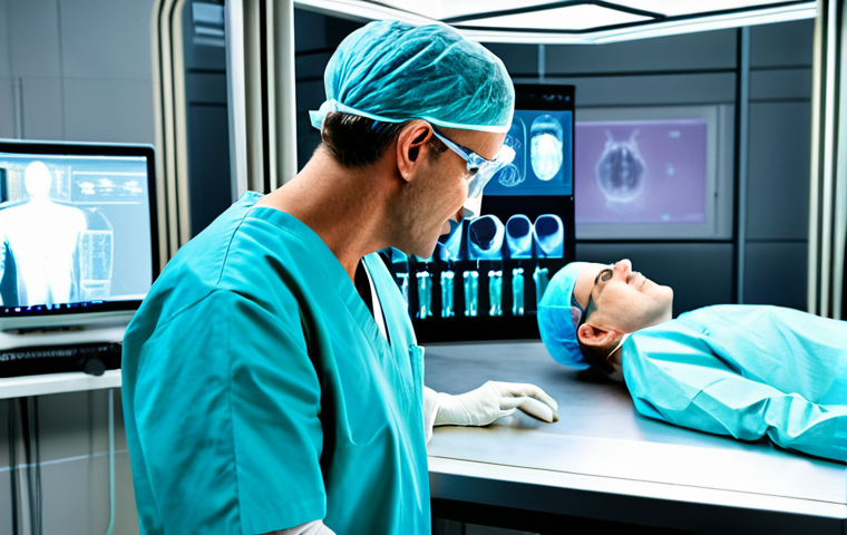 Personalized Medical Implants**

"A doctor in a modern, clean operating room, consulting a 3D holographic projection of a patient's organ. The hologram displays intricate details of a bio-printed implant design. The doctor is fully clothed in scrubs, appropriate attire, with a confident and professional demeanor. Background includes advanced medical equipment and sterile environment. Safe for work, appropriate content, perfect anatomy, natural proportions, professional, high quality rendering."

**