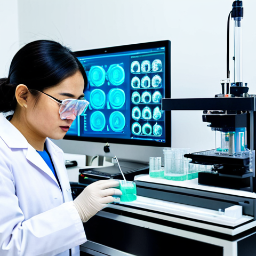 바이오프린팅과 의료 혁신의 연관성 분석 - **

A team of Vietnamese scientists in a modern laboratory, wearing lab coats and protective eyewear...