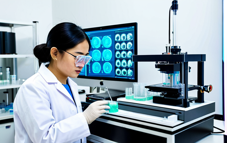 바이오프린팅과 의료 혁신의 연관성 분석 - **

A team of Vietnamese scientists in a modern laboratory, wearing lab coats and protective eyewear...